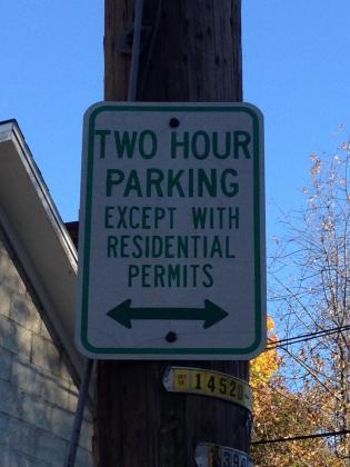 Residential Two Hour parking