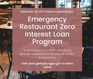 Emergency Restaurant Zero Interest Loan Program (ZILP)